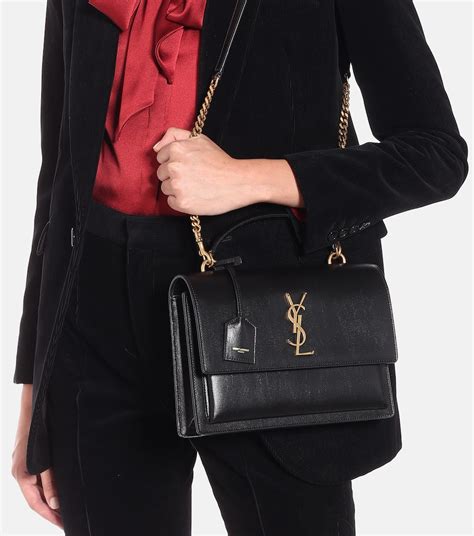 ysl sunset medium|medium sunset leather shoulder bag.